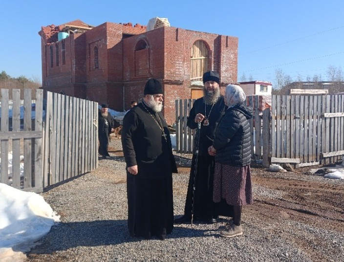 На строительной площадке